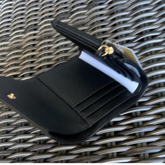 MICHAEL KORS JET SET TRAVEL MEDIUM FLAP BIFOLD WALLET BLACK - Picture 2 of 11